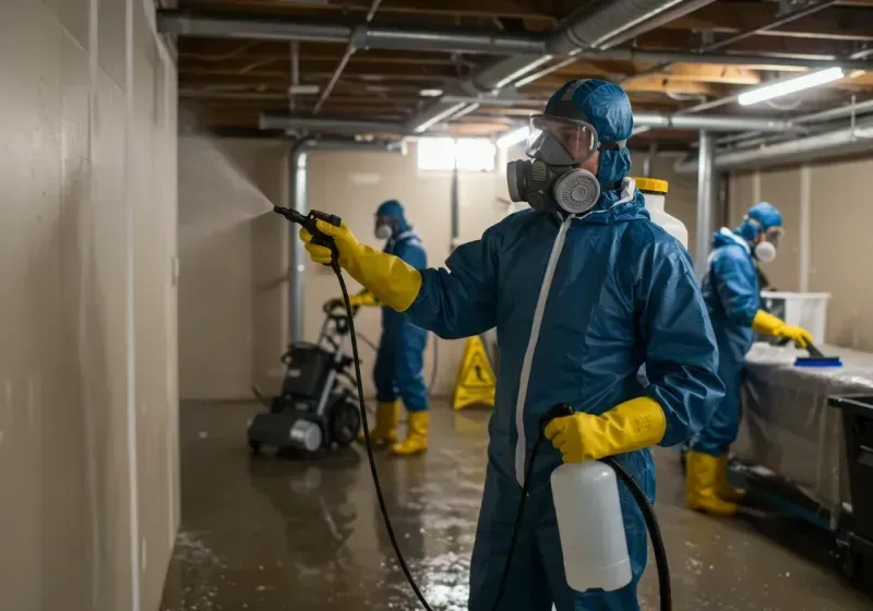 Basement Sanitization and Antimicrobial Treatment process in Montana City, MT